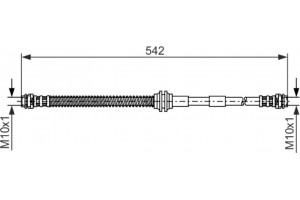 Bosch Ελαστικός Σωλήνας Φρένων - 1 987 476 325