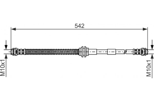 Bosch Ελαστικός Σωλήνας Φρένων - 1 987 476 325