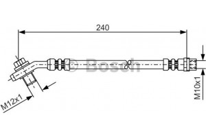 Bosch Ελαστικός Σωλήνας Φρένων - 1 987 476 332