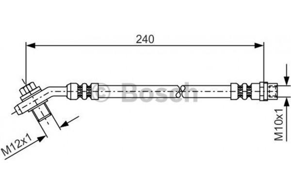 Bosch Ελαστικός Σωλήνας Φρένων - 1 987 476 332