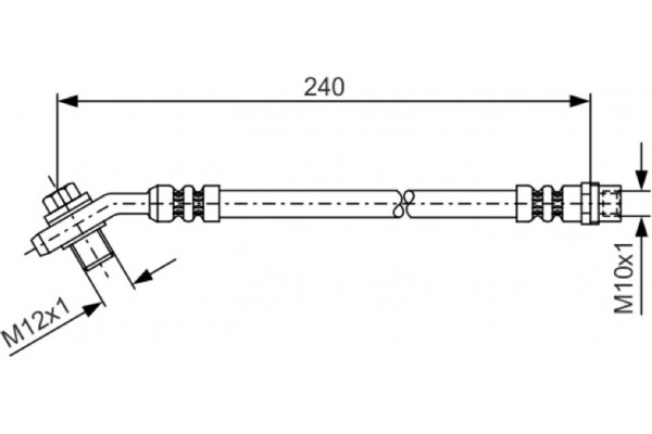Bosch Ελαστικός Σωλήνας Φρένων - 1 987 476 332