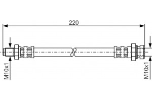 Bosch Ελαστικός Σωλήνας Φρένων - 1 987 476 345