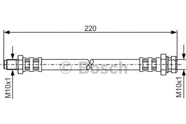 Bosch Ελαστικός Σωλήνας Φρένων - 1 987 476 345