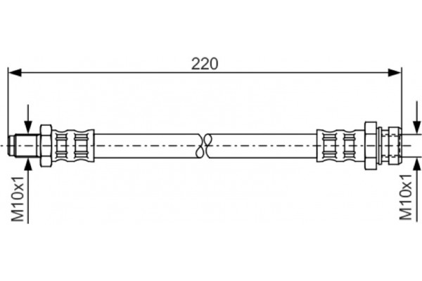 Bosch Ελαστικός Σωλήνας Φρένων - 1 987 476 345