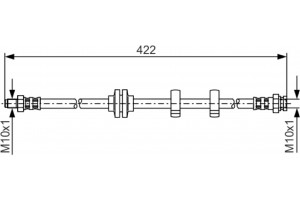 Bosch Ελαστικός Σωλήνας Φρένων - 1 987 476 346