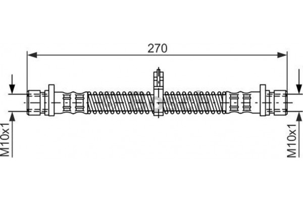 Bosch Ελαστικός Σωλήνας Φρένων - 1 987 476 349