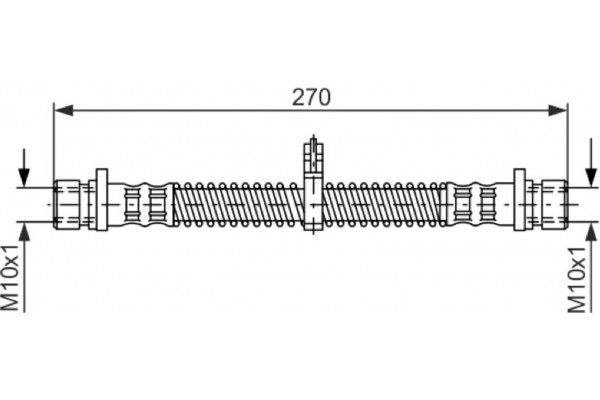 Bosch Ελαστικός Σωλήνας Φρένων - 1 987 476 349