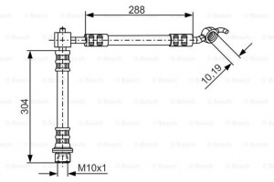 Bosch Ελαστικός Σωλήνας Φρένων - 1 987 476 358