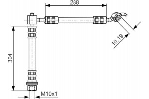 Bosch Ελαστικός Σωλήνας Φρένων - 1 987 476 358