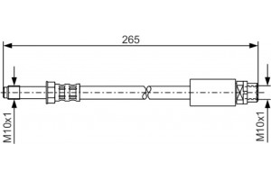 Bosch Ελαστικός Σωλήνας Φρένων - 1 987 476 359