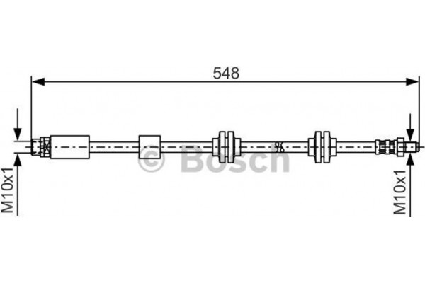 Bosch Ελαστικός Σωλήνας Φρένων - 1 987 476 360