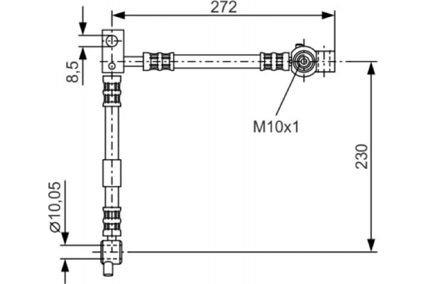Bosch Ελαστικός Σωλήνας Φρένων - 1 987 476 361 Bosch Ελαστικός Σωλήνας Φρένων - 1 987 476 361