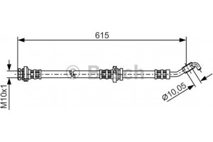 Bosch Ελαστικός Σωλήνας Φρένων - 1 987 476 362