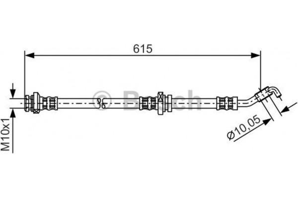 Bosch Ελαστικός Σωλήνας Φρένων - 1 987 476 362