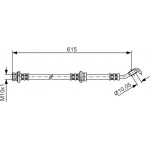 Bosch Ελαστικός Σωλήνας Φρένων - 1 987 476 363