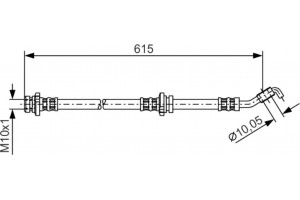 Bosch Ελαστικός Σωλήνας Φρένων - 1 987 476 363