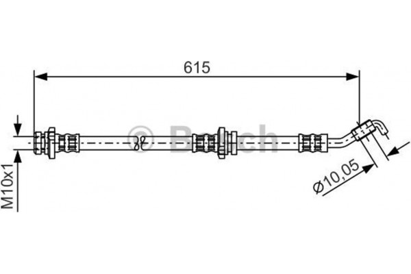 Bosch Ελαστικός Σωλήνας Φρένων - 1 987 476 363