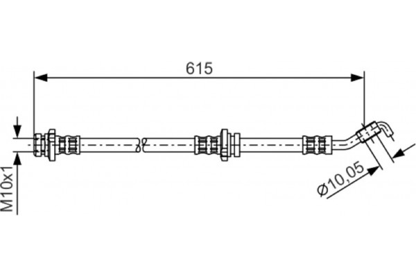 Bosch Ελαστικός Σωλήνας Φρένων - 1 987 476 363