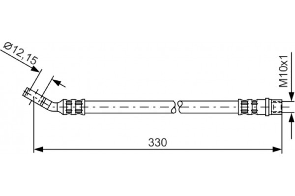 Bosch Ελαστικός Σωλήνας Φρένων - 1 987 476 365