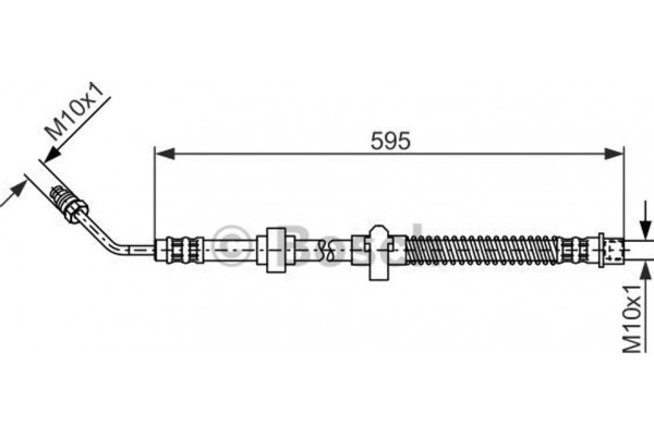 Bosch Ελαστικός Σωλήνας Φρένων - 1 987 476 372