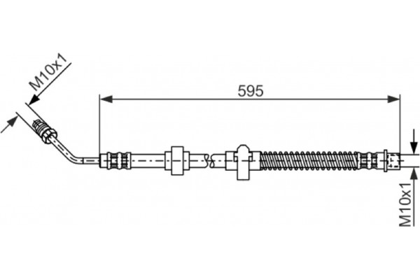 Bosch Ελαστικός Σωλήνας Φρένων - 1 987 476 372 Bosch Ελαστικός Σωλήνας Φρένων - 1 987 476 372