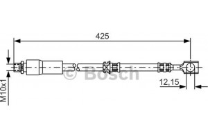 Bosch Ελαστικός Σωλήνας Φρένων - 1 987 476 386