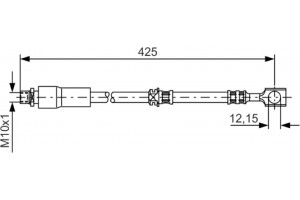 Bosch Ελαστικός Σωλήνας Φρένων - 1 987 476 386