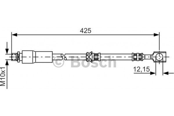 Bosch Ελαστικός Σωλήνας Φρένων - 1 987 476 386