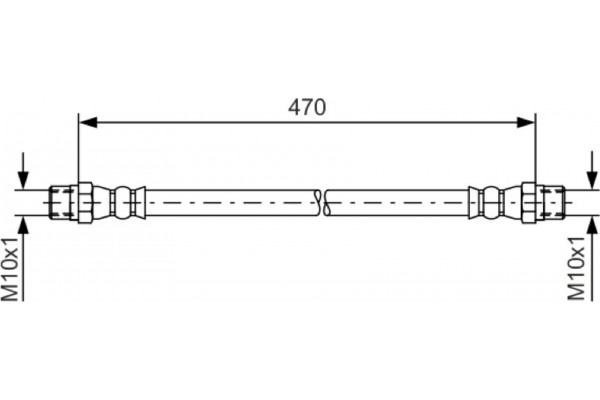 Bosch Ελαστικός Σωλήνας Φρένων - 1 987 476 392