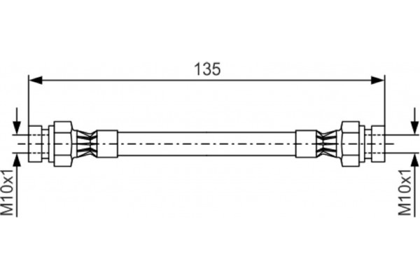 Bosch Ελαστικός Σωλήνας Φρένων - 1 987 476 400