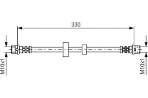 Bosch Ελαστικός Σωλήνας Φρένων - 1 987 476 411
