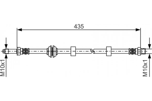 Bosch Ελαστικός Σωλήνας Φρένων - 1 987 476 415