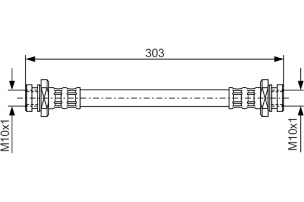 Bosch Ελαστικός Σωλήνας Φρένων - 1 987 476 436