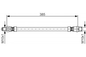 Bosch Ελαστικός Σωλήνας Φρένων - 1 987 476 439