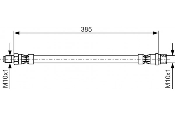Bosch Ελαστικός Σωλήνας Φρένων - 1 987 476 439