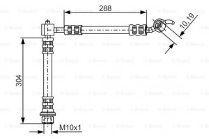 Bosch Ελαστικός Σωλήνας Φρένων - 1 987 476 452