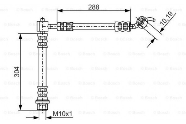 Bosch Ελαστικός Σωλήνας Φρένων - 1 987 476 452