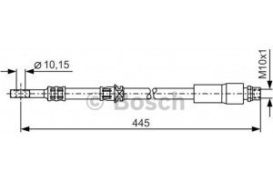 Bosch Ελαστικός Σωλήνας Φρένων - 1 987 476 455