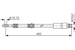 Bosch Ελαστικός Σωλήνας Φρένων - 1 987 476 455