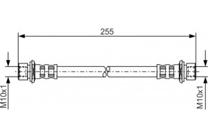 Bosch Ελαστικός Σωλήνας Φρένων - 1 987 476 457