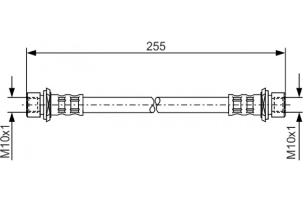 Bosch Ελαστικός Σωλήνας Φρένων - 1 987 476 457