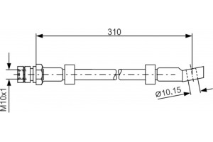 Bosch Ελαστικός Σωλήνας Φρένων - 1 987 476 464