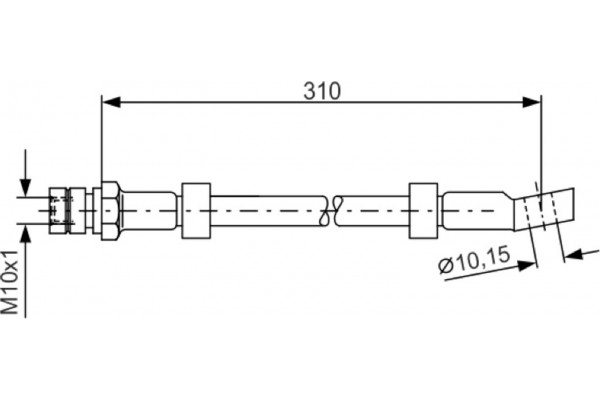 Bosch Ελαστικός Σωλήνας Φρένων - 1 987 476 464 Bosch Ελαστικός Σωλήνας Φρένων - 1 987 476 464
