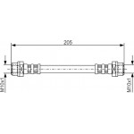 Bosch Ελαστικός Σωλήνας Φρένων - 1 987 476 477