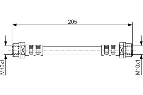Bosch Ελαστικός Σωλήνας Φρένων - 1 987 476 477