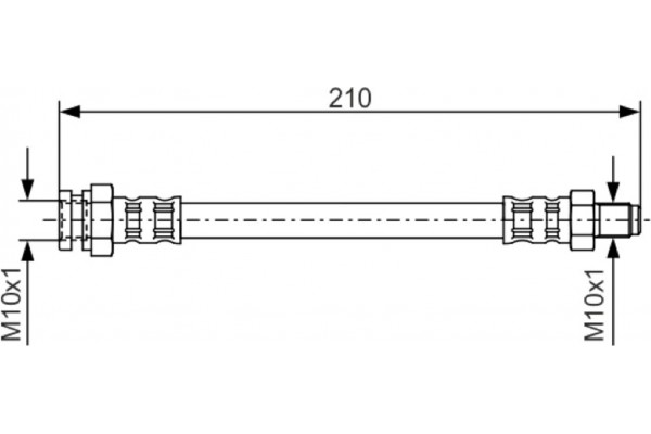 Bosch Ελαστικός Σωλήνας Φρένων - 1 987 476 502 Bosch Ελαστικός Σωλήνας Φρένων - 1 987 476 502
