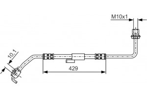 Bosch Ελαστικός Σωλήνας Φρένων - 1 987 476 511