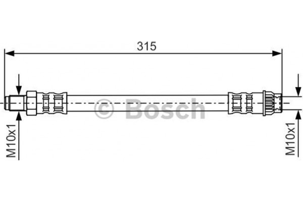 Bosch Ελαστικός Σωλήνας Φρένων - 1 987 476 558