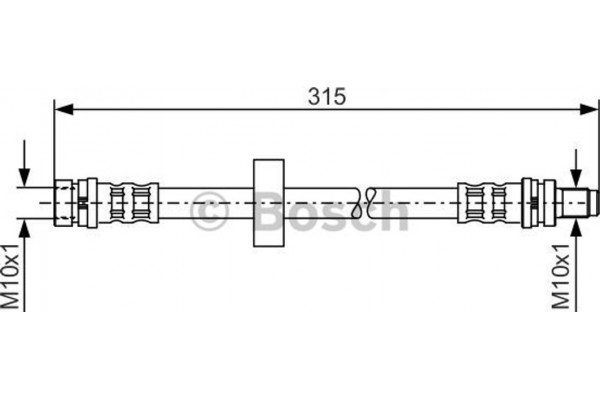 Bosch Ελαστικός Σωλήνας Φρένων - 1 987 476 601