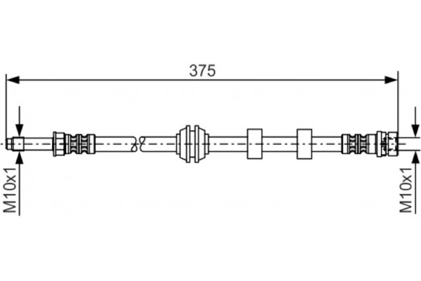 Bosch Ελαστικός Σωλήνας Φρένων - 1 987 476 626